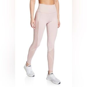 ALO Yoga Blush High-Rise Mesh-Panel Leggings